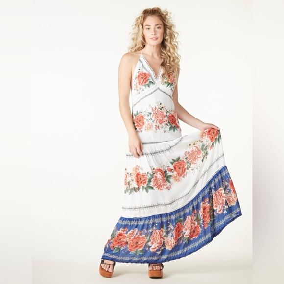 Farm Rio Manuela Floral Maxi Dress. - Picture 2 of 6